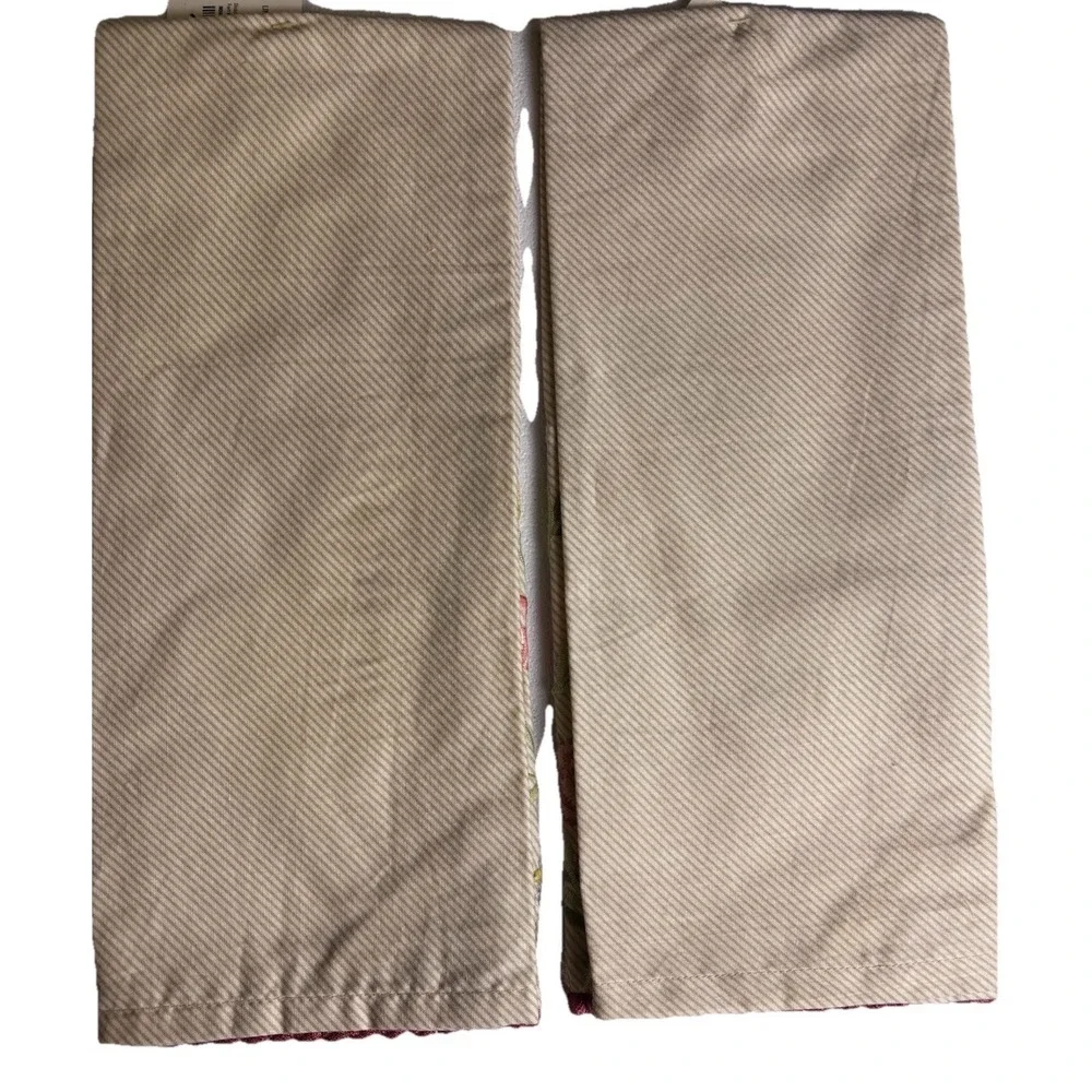 Pier 1 Imports Easter Bunny Napkin Set (2)‎ 100% Cotton India NWT